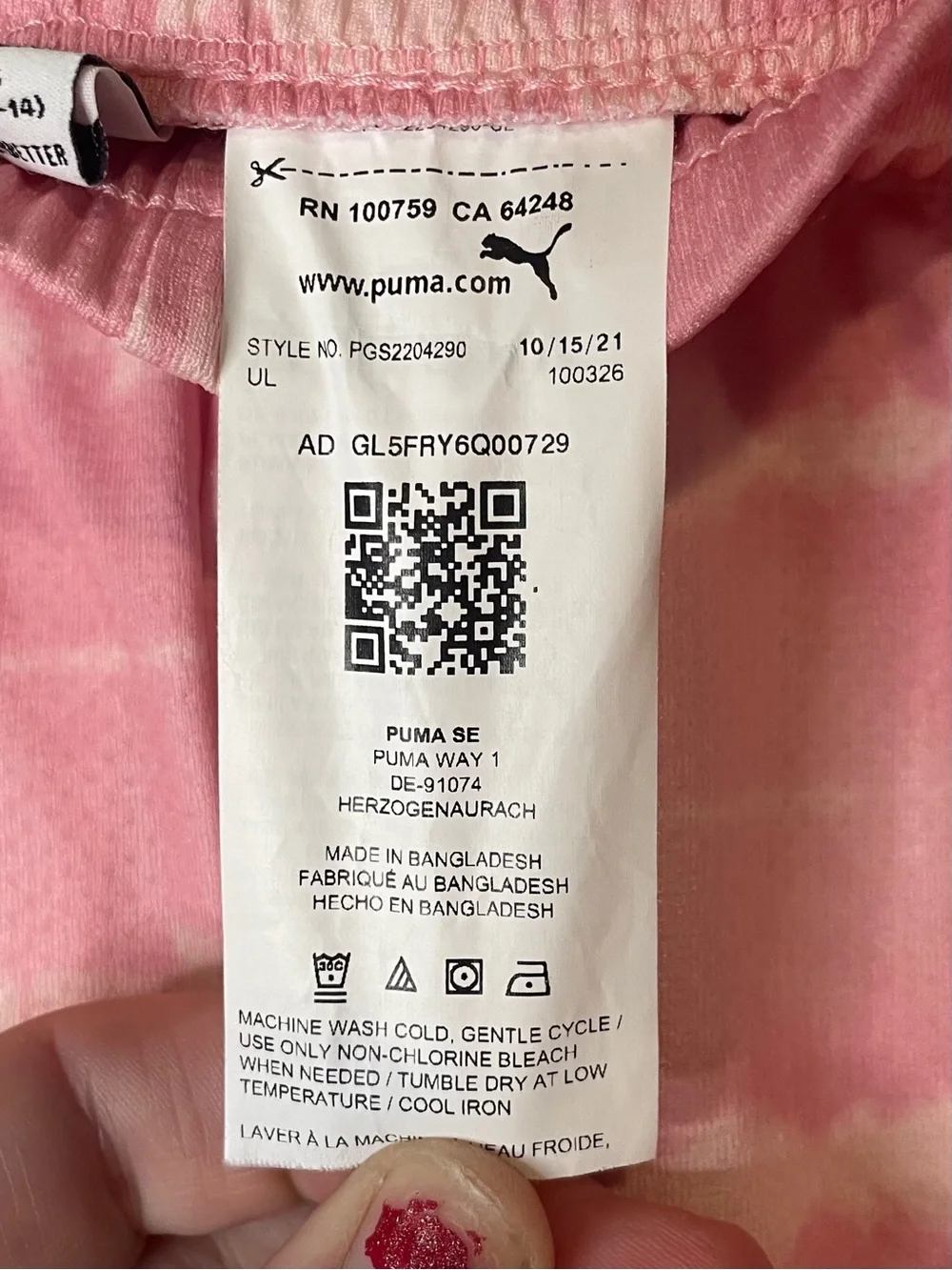 Girls Puma Athletic Gym Shorts Size Large 12-14